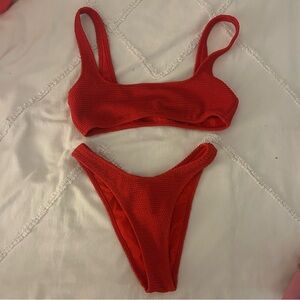 LA hearts by Pacsun red bikini